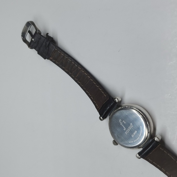 Vintage Fossil ES8646 Watch Black Leather Band - Picture 5 of 12